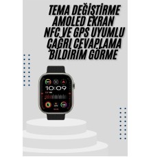 Akıllı Saat Uyku ve Sağlık Takibi GPS Uyumlu Tema Değiştirme