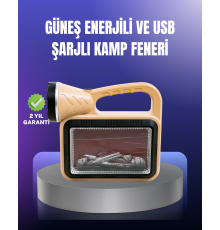 Solar Enerjili Alev Lambası – El Feneri ve Dekoratif Işık