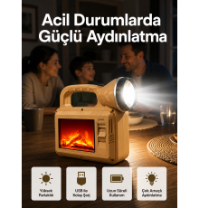 Solar Alev Lambası – Kamp, Bahçe ve Dış Mekan İçin