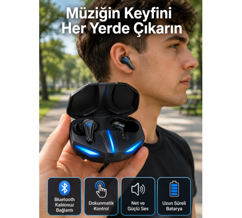 Wireless Kulaklık Mikrofonlu Bluetooth Kulaklığı