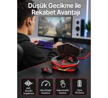 Bluetooth Kulaklık HD Ses Kaliteli Işıklı Metal Kasa Ios Android Uyumlu Mikrofonlu