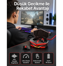Bluetooth Kulaklık HD Ses Kaliteli Işıklı Metal Kasa Ios Android Uyumlu Mikrofonlu
