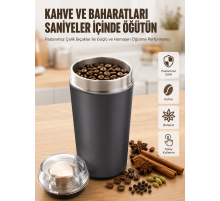 Yeni Nesil Kahve ve Baharat Öğütücü Paslanmaz Çelik Kahve Değirmeni