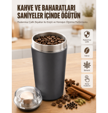 Yeni Nesil Kahve ve Baharat Öğütücü Paslanmaz Çelik Kahve Değirmeni