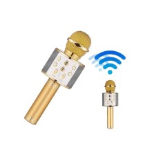 Bluetooth Hoparlör USB AUX SD Kart Kaoroke Mikrofon Uzun Pil Ömrü