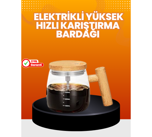Isıtıcılı Manyetik Karıştırıcı Kupa – 400 ml, C Tipi Şarjlı, Akıllı Tasarım