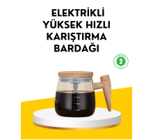 USB Şarjlı Akıllı Karıştırıcı Kupa IP6 Su Geçirmez