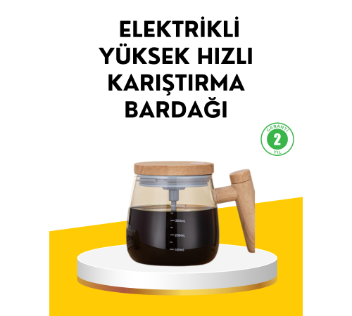 USB Şarjlı Akıllı Karıştırıcı Kupa IP6 Su Geçirmez