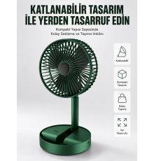 Katlanabilir Usb Şarjlı Masaüstü Soğutucu Mini Fan Telefon Tutucu Yeni Nesil
