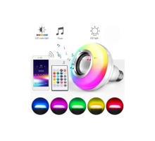 Bluetooth Hoparlör Akıllı Rgb Led Işık Renk Değiştirme Ses Bombası Ampül Görünümlü