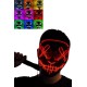 Led Işıklı Neon Maske Cadılar Bayramı Maskesi Korkunç Korku Maskesi