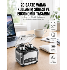 Bluetooth Kulaklık Dokunmatik Kontrol Tws kablosuz kulaklık Hi-fi Stereo