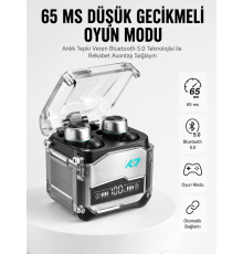 Kulaklığı Yeni Mekanik Kablosuz Kulaklık İos Android Uyumlu