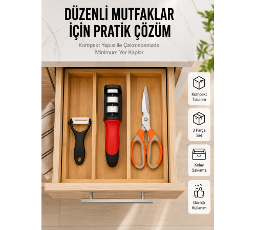Çok Amaçlı Mutfak Makas Seti – Paslanmaz Çelik ve Ergonomik Tasarım Yeni Nesil