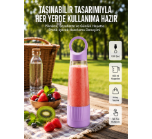 USB Şarjlı Taşınabilir Smoothie Blender 400 ml
