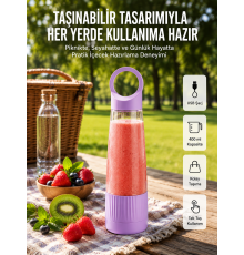 USB Şarjlı Taşınabilir Smoothie Blender 400 ml