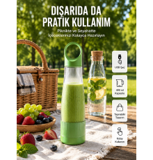 Tek Kişilik İçecekler İçin Hafif ve Taşınabilir Blender