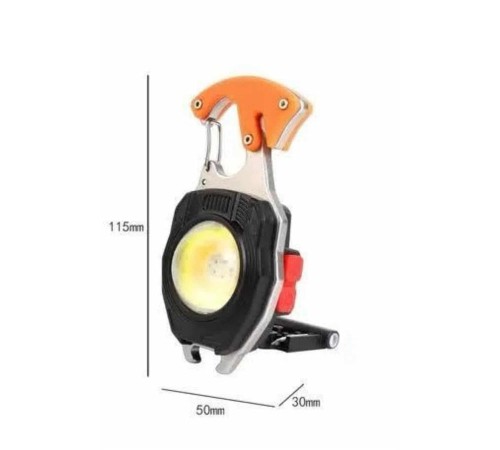 7 Modlu Mini Led Lamba Anahtarlık USB Şarjlı Kamp İçin Taşınabilir