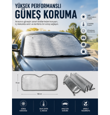 Araç Güneşlik Koruyucu Cam Güneşliği Otomobil Güneşlikleri Katlanabilir