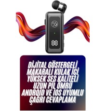 Makaralı Bluetooth Kulaklık Telefon Uyumlu Makaralı TF Kart Girişli Güç Göstergeli