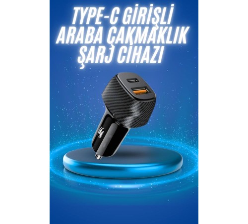 38W Oto Çakmaklık Araç Içi Şarj Cihazı Hızlı Şarj Uzun Ömürlü