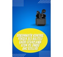 En Çok Tercih Edilen Bluetooth Kulaklık Mikrofonlu Silikonsuz Dokunmatik Kontrol