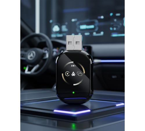 Kablosuz CarPlay ve Android Auto Adaptörü Tak Çalıştır Kullanım