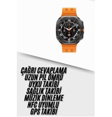 Yeni Nesil Çağrı Cevaplayabilen 47 MM Titreşimli Çok Fonksiyonlu Akıllı Saat