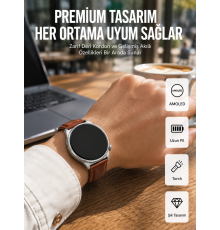 AMOLED Ekranlı 10 Gün Kullanım Süreli Torch Özellikli Akıllı Saat Yeni Nesil