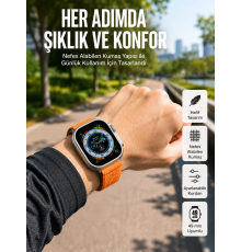 Akıllı Saat Amoled Ekran Bluetooth Bağlantılı Özel Tasarım Unısex