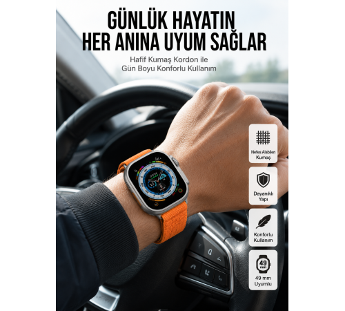 Yeni Nesil Akıllı Saat Çok Yönlü Titreşimli 49 MM Android ve İOS Uyumlu