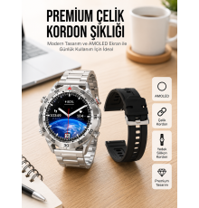 2025 Model Yuvarlak Ekran Android ve İOS Uyumlu GPS Takibi Yapabilen Akıllı Saat Yeni Nesil