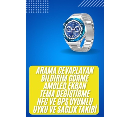 2025 Model Yuvarlak Ekran Android ve İOS Uyumlu GPS Takibi Yapabilen Akıllı Saat