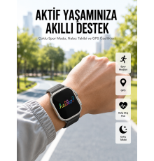 Akıllı Saat Çok Fonksiyonlu Uzun Pil Ömürlü Çağrı Cevaplayabilen Kol Saati