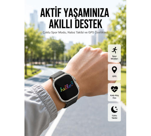Akıllı Saat Çok Fonksiyonlu Uzun Pil Ömürlü Çağrı Cevaplayabilen Kol Saati