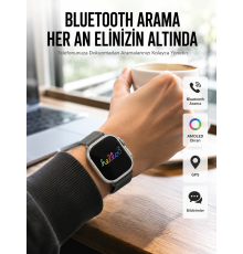 Yeni Nesil 3 Kordonlu Kol Saati 49 MM Amoled Ekran Akıllı Saat