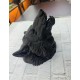 Siyah Ayı Figürü Duvar Dekoru Asılabilir Hediyelik Heykel 25x19 cm
