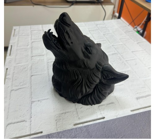 Siyah Ayı Figürü Duvar Dekoru Asılabilir Hediyelik Heykel 25x19 cm