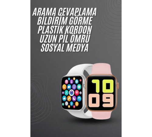 Yeni Model Akıllı Saat Dokunmatik Ekran Unisex Amoled Ekran 44 mm