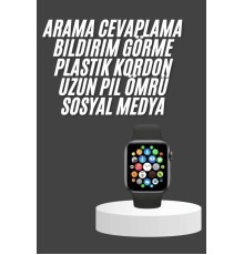 Akıllı Saat Çok Fonksiyonlu Uyku Takibi Adımsayar Nabız Ölçer Arama Cevaplayan