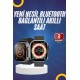 Yeni Model Akıllı Saat Ultra Smart Watch Gümüş Kasa 45mm Titreşim