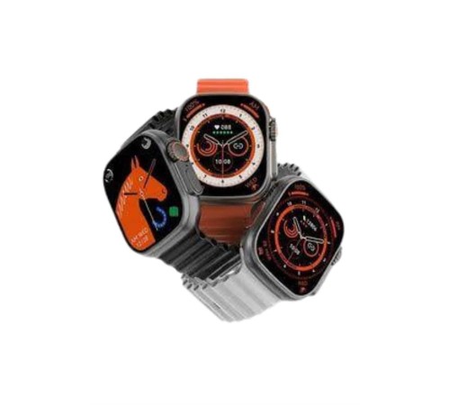 Yeni Model Akıllı Saat Ultra Smart Watch Gümüş Kasa 45mm Titreşim