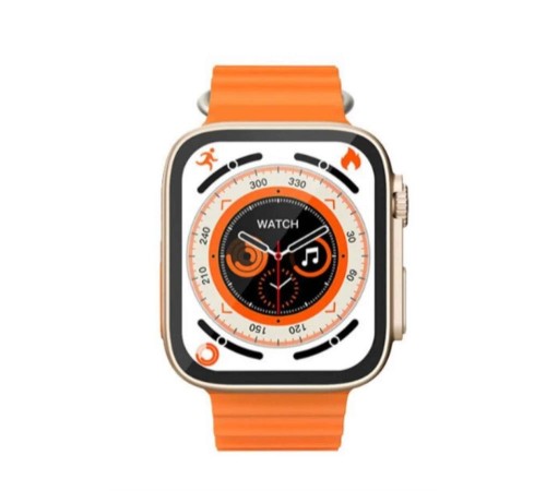 Yeni Model Akıllı Saat Ultra Smart Watch Gümüş Kasa 45mm Titreşim
