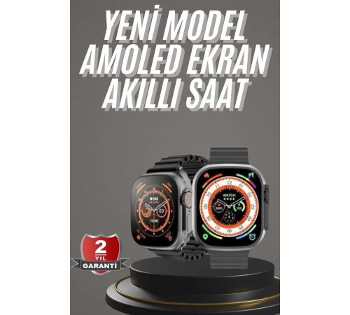 Akıllı Saat Kordon Hediyeli Güçlü Batarya Kapasiteli Titreşimli Bildirim Görme Unisex