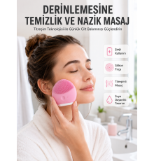 Hassas Ciltlere Özel Titreşimli Yüz Temizleme ve Masaj Aleti