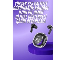Yeni Nesil Bluetooth Kulaklık Dijital Göstergeli Dokunmatik 5.3 Kablosuz