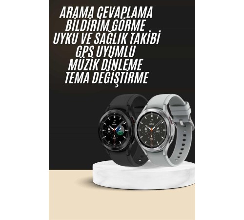 Yeni Nesil Akıllı Saat Çağrı Cevaplayabilen Plastik 47 Mm Uyumlu Kordon