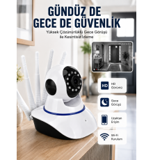 Güvenlik Kamerası Antenli Gece Görüşlü Sensörlü Harekete Duyarlı Yeni Nesil