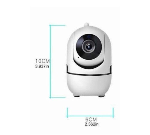 Baby Kamera Kablosuz 720P Beyaz 360 Derece Wifi Kamera Full HD 1080p