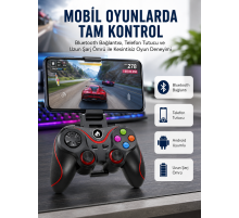 Kablosuz Oyun Kolu Bluetooth Joystick Gamepad Android Uyumlu